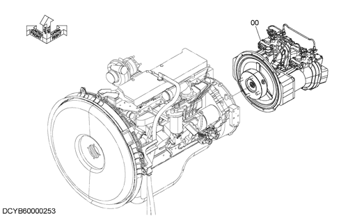 ZX330-5G Hydraulic Pump Excavator Parts YB60000253 YB60000254 Excavator Spare Parts