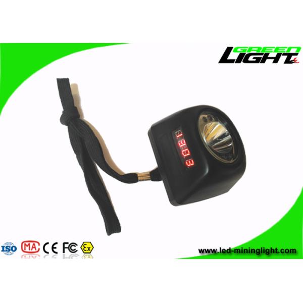 Integrated Cordless Mining Lights CREE LED 5.7Ah 8000lux Digital Screen Helmet Lamp