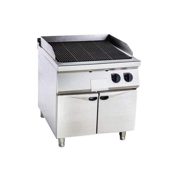 Buy Cabinet Western Kitchen Equipment Gas Lava Rock Grill CE certification at wholesale prices