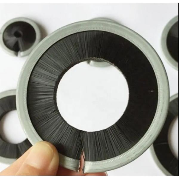 Round Disc Brush Seals Ring Circular Cup Form With Steel Filament Material