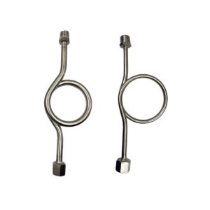 SS304 316 316L Round Ring 6000 PSI 1/2 NPT BSPT Swivel Pressure Gauge Snubber