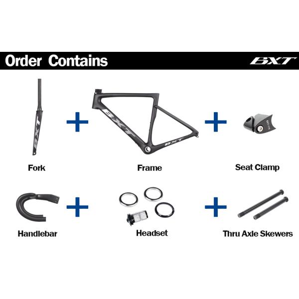 Disc Brake Carbon Fiber Road Bike Frame 700C