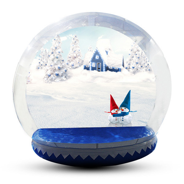 Buy Human Size Snowball Snow Globe / Giant Inflatable Christmas Globe For Festival at wholesale prices