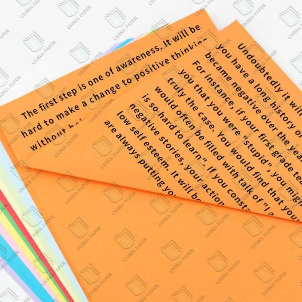 120gsm Blue Red Yellow Green Bristol Office Paper For Offset Printing Color