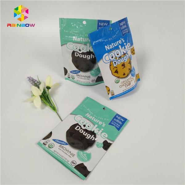 Doypack Resealable k Standing Up Aluminum Foil Bags Cookies Packaging