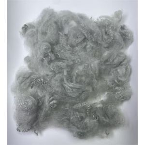 Recycled Polyester Staple Fiber 2.5D 51mm Grey with Moisture Regain 0.4% and Last Fastener 4 Or Above