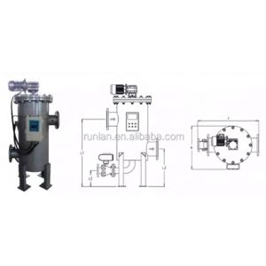 Stainless Steel 304 Full Automatic Cleaning Filter for Food Beverage Liquid