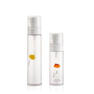 Recyclable Empty Plastic Cosmetic Bottles Frosted Finish For Skincare