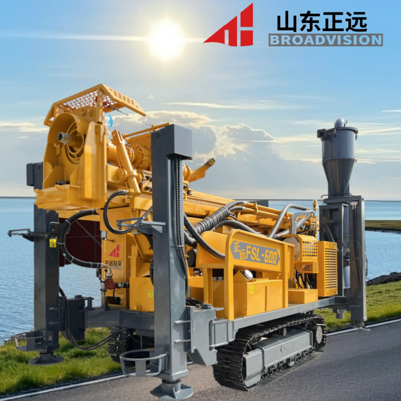 China 37t Lifting Force Crawler Water Well Drilling Rig with Fast Lifting Speed 30m/min and Air Consumption 16-55m3/min on sale
