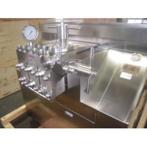Stainless Steel High Pressure Homogeniser Polished Surface Dairy Homogenizer
