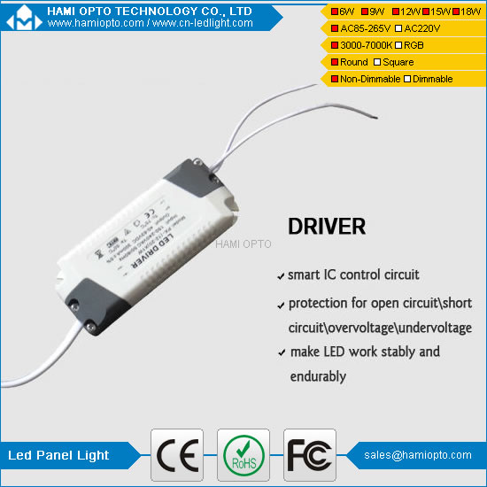 New 9W Round LED Panel Light Surface Mounted Ceiling Down Light Lamp Warm White