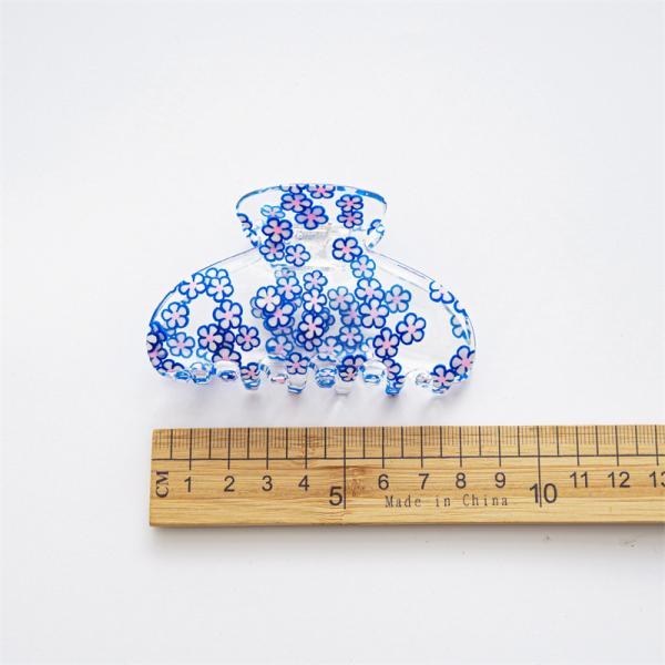 Acrylic clip transparent fruit flower series hair clip women's hairpin shark clip hair card ornaments