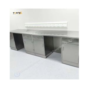 Stainless Steel Lab Furniture Workbench With Integrated Power Outlets