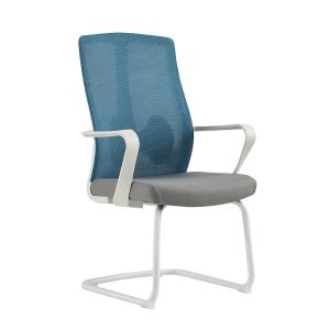 Fixed Armrest Executive Work Office Chair with Stainless Steel and Mesh