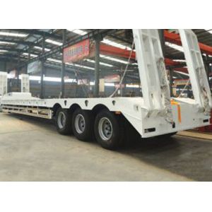 7 Axles Self Dumping Low Bed Truck Semi Trailer