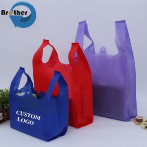 Low MOQ Cheap Price Promotional Customized Colors Tote PLA Non-Woven Shopping