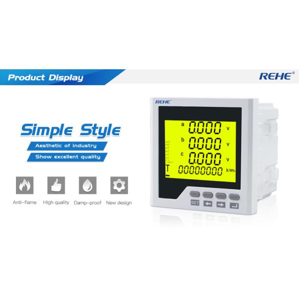 Display Simple Operation Intelligent 96*96mmThree Phase Multi-function Meter CN-3D3Y
