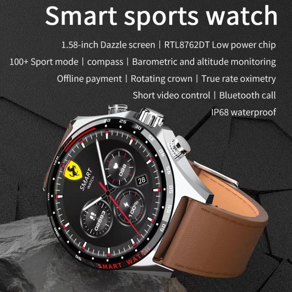 SK27 Smart Watch 400mAh IP68 Blood Oxygen Heart Rate Blood Pressure Smart Sports Watch