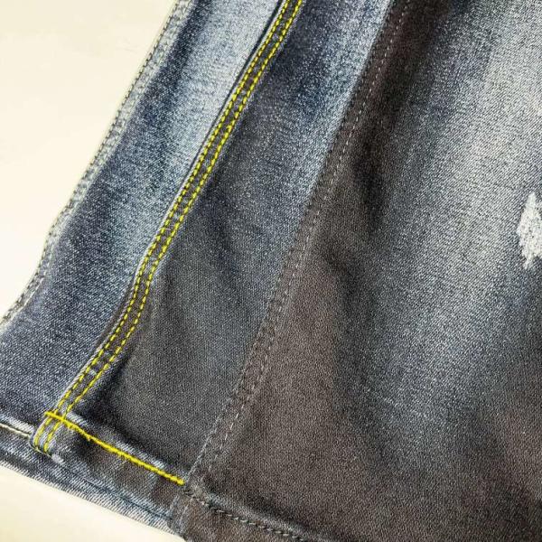 Buy OEM Stretch Washed Cotton Spandex Denim Blue Fabric at wholesale prices