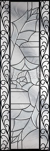 Buy decorative glass windows with art iron at wholesale prices