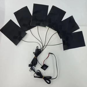 6-In-1 Custom Heating Pad For Clothes Each 10 X 15cm Black 5V USB With Switch