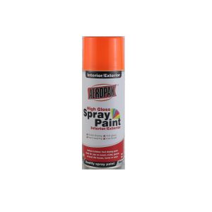 China Orange Red Aerosol Spray Paint AEROPAK, MSDS Acrylic Spray Paint Fan - Shaped on sale