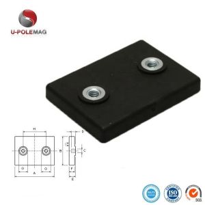 Custom Rubber Coated Neodymium Rectangular Magnets Grade neodymium magnet with