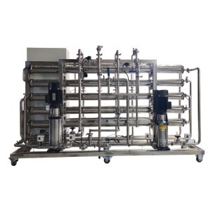 Water Treatment Plant Double Pass RO System 1000LPH