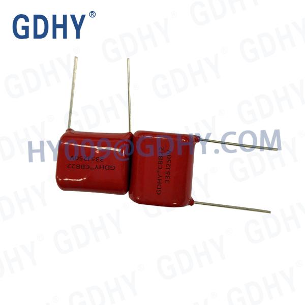 Buy 25MM Pitch 335nF Metallized Film Capacitors Led Lamp 250VDC at wholesale prices