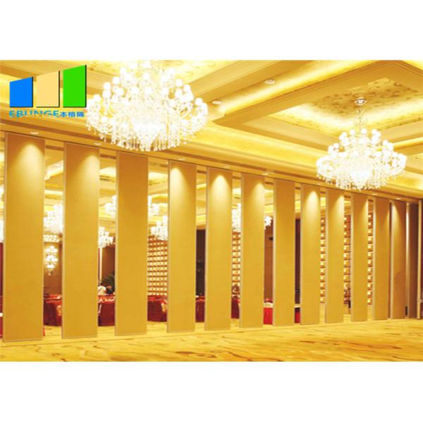 Hotel Room Divider Folding Door Divider Customized Color Movable Partition Wall For Interior Design