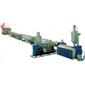 PLC PE / PP / PEX / ABS High Speed Pipe Extrusion Line Siingle Screw