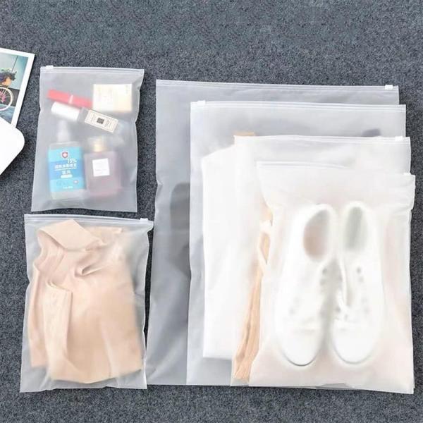 Buy Protective CPE Zipper Bag Waterproof Frosted Zipper Bags Eco Friendly at wholesale prices