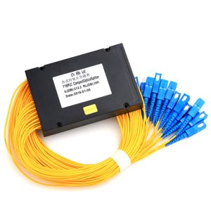 1*16 ABS BOX Fiber Optic PLC Splitter 1 TO 128 WAYS With SC/UPC Connectors