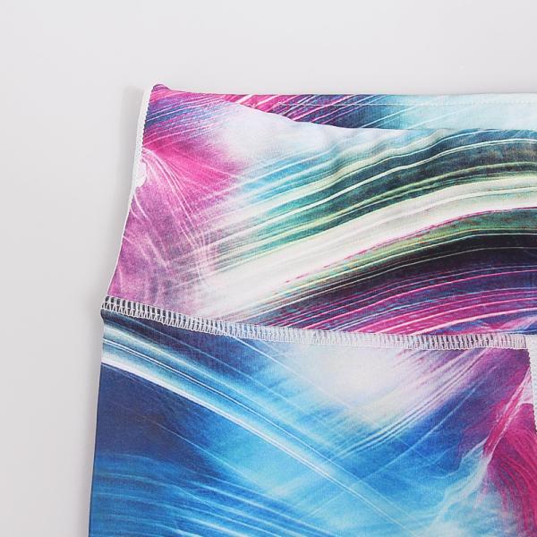 CPG Global Women's Fitness Legging Sport Running Pants Yoga Watercolor Blue Print High Quality HK16