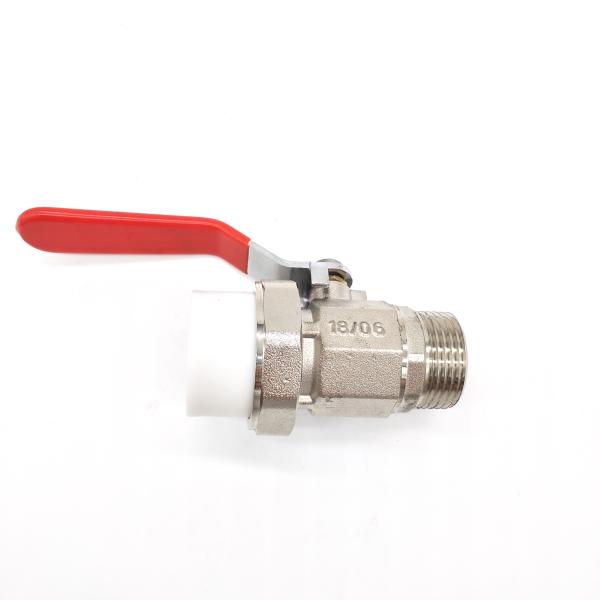Portable Premium Durable Metal Ball Valve Female / Male Connection Brass Safety Valve
