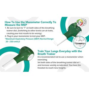 Lung Fitness Breathing Muscle Trainer Expiratory Breathing Exercise Device