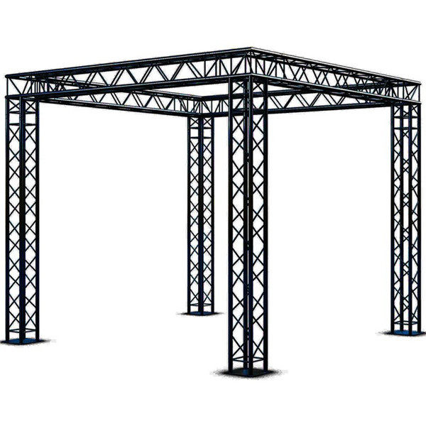 Round Concert Box Aluminum Lighting Truss Music Assembly Black