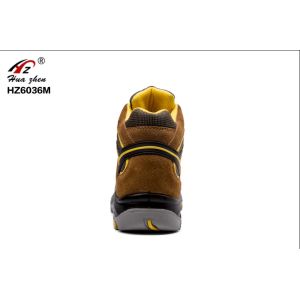 Men Brown Durable Composite Safety Shoes CE Approved For Industrial Workers