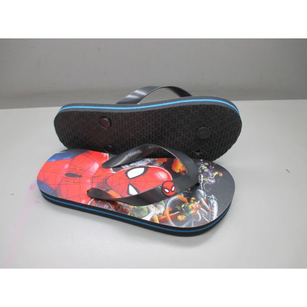 Spider Man Design Childrens Flip Flops Kids Character Sandals Customizable