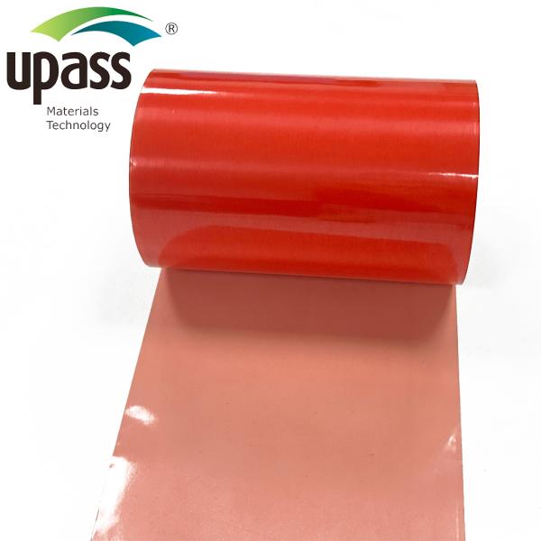 Buy Red MOPP Release Film 100x55cm Single Sided Silicone Coated at wholesale prices
