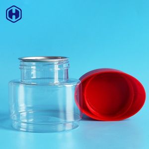Custom Stackable 396ML 13OZ Clear PET Jar For Candies