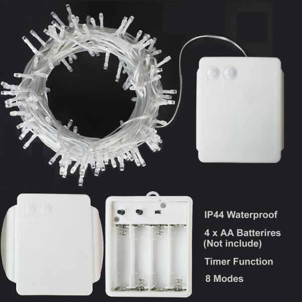 6V Battery Operated Halloween String Lights 50m Warm White Fairy Lights With Remote