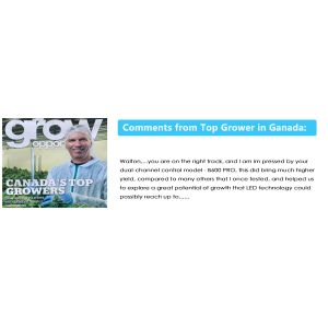 Dimmable IP65 White LED Grow Light LM301B 3000K Full Spectrum