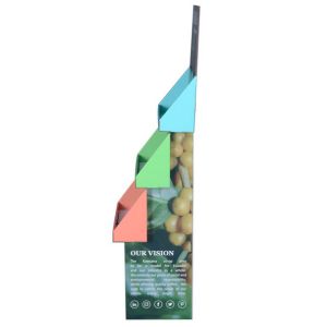 160gsm Advertising Cardboard Shelf Display Gold Silver Hot Stamping