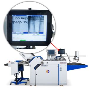 Belt Driving Pharmaceutical Leaflet Folding Machine With Camera Inspection