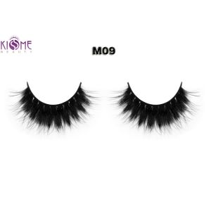 Crisscross Thick Reusable Mink Eyelashes Multi Layered Customized Package
