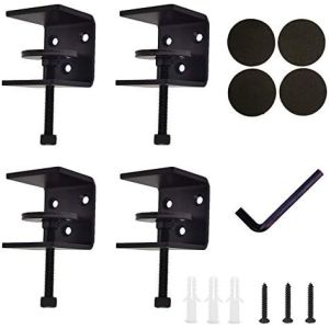 Floating Shelf Mount C Clamp Steel Bracket Clamp with Screws and Adjustable