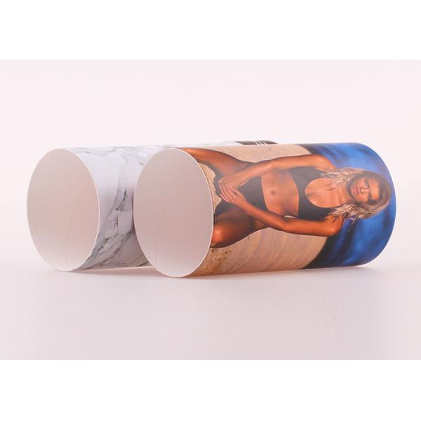 CMYK Printing Paper Tube Packaging , Underwear Cylinder Tube Packaging