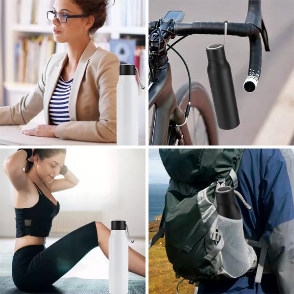 Amazon Hot Sell Double Wall Stainless Steel Insulated Vacuum Flask, BPA FREE Metal Termos Sports Drinking Water Bottles In Stock