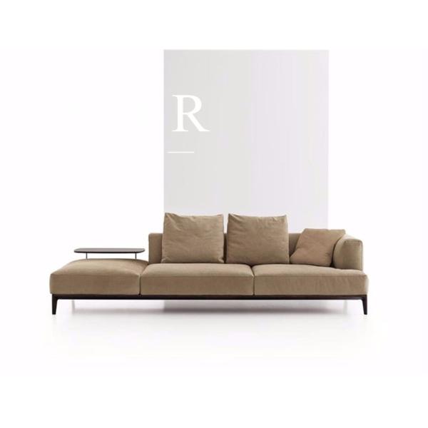 European Modern Style Living Room Furniture New Model Light-brown Leather Sofa Set Pictures